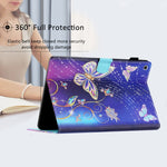 Custodia per tablet in pelle intelligente con cuciture colorate, For Samsung Galaxy Tab A 10.1 2019 T510/T515, For Huawei MatePad T10 / T10s / Enjoy Tablet 2
