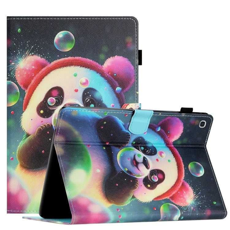 Custodia per tablet in pelle intelligente con cuciture colorate, For Samsung Galaxy Tab A 10.1 2019 T510/T515, For Huawei MatePad T10 / T10s / Enjoy Tablet 2