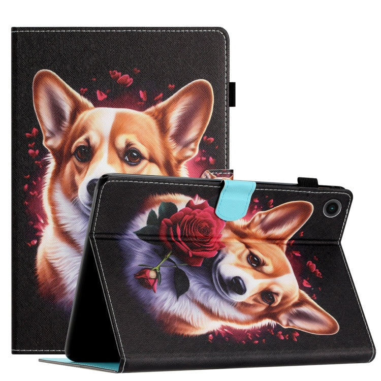 Custodia per tablet in pelle intelligente con cuciture colorate, For Samsung Galaxy Tab A 10.1 2019 T510/T515, For Huawei MatePad T10 / T10s / Enjoy Tablet 2