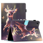 Custodia per tablet in pelle intelligente con cuciture colorate, For Samsung Galaxy Tab A 10.1 2019 T510/T515, For Huawei MatePad T10 / T10s / Enjoy Tablet 2