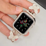 Cinturino metallo con diamanti per Apple Watch 41mm