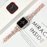 Cinturino metallo con diamanti per Apple Watch 41mm