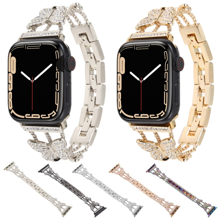 Cinturino metallo con diamanti per Apple Watch 41mm