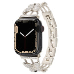 Cinturino metallo con diamanti per Apple Watch 41mm