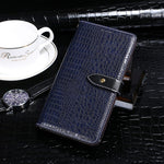 Custodia portafoglio in pelle con slot carte e supporto