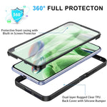Custodia per telefono con copertura completa in acrilico + TPU a 360 gradi, For Xiaomi Redmi Note 12 5G / Poco X5, For Xiaomi Redmi Note 12 Pro 5G / Poco X5 Pro, For Samsung Galaxy A34 5G