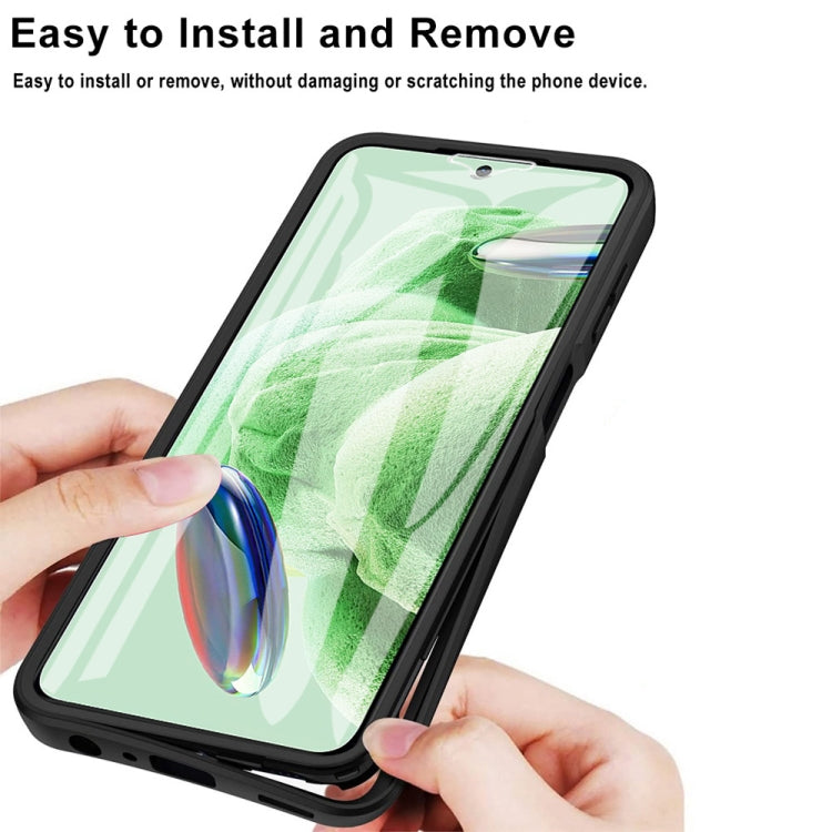 Custodia per telefono con copertura completa in acrilico + TPU a 360 gradi, For Xiaomi Redmi Note 12 5G / Poco X5, For Xiaomi Redmi Note 12 Pro 5G / Poco X5 Pro, For Samsung Galaxy A34 5G