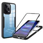 Custodia per telefono con copertura completa in acrilico + TPU a 360 gradi, For Xiaomi Redmi Note 12 5G / Poco X5, For Xiaomi Redmi Note 12 Pro 5G / Poco X5 Pro, For Samsung Galaxy A34 5G