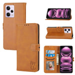 Custodia per telefono in pelle a conchiglia con motivo Happy Cat goffrato, For Xiaomi Redmi Note 12 5G Global, For Xiaomi Redmi Note 12 Pro 5G Global, For Xiaomi Redmi Note 12 Pro+ 5G Global, For Xiaomi 12T/12T Pro/Redmi K50 Ultra