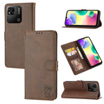 Custodia per telefono in pelle a conchiglia con motivo Happy Cat goffrato, For Xiaomi 13, For Xiaomi 13 Pro, For OPPO A17, For Samsung Galaxy A14 5G