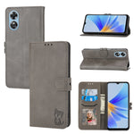 Custodia per telefono in pelle a conchiglia con motivo Happy Cat goffrato, For Xiaomi 13, For Xiaomi 13 Pro, For OPPO A17, For Samsung Galaxy A14 5G