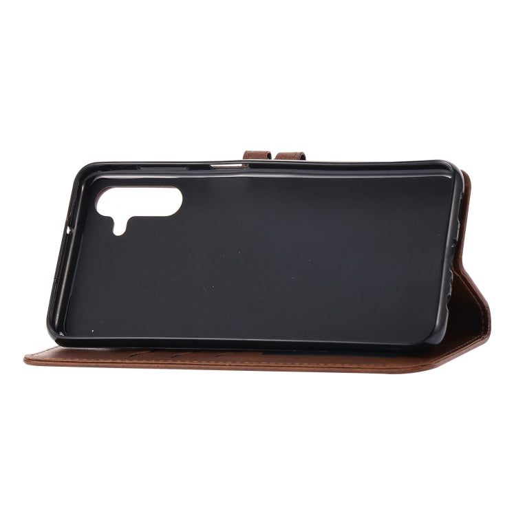 Custodia per telefono in pelle a conchiglia con motivo Happy Cat goffrato, For Samsung Galaxy A54 5G, For Samsung Galaxy A34 5G, For Samsung Galaxy S23 5G, For Samsung Galaxy S23+ 5G