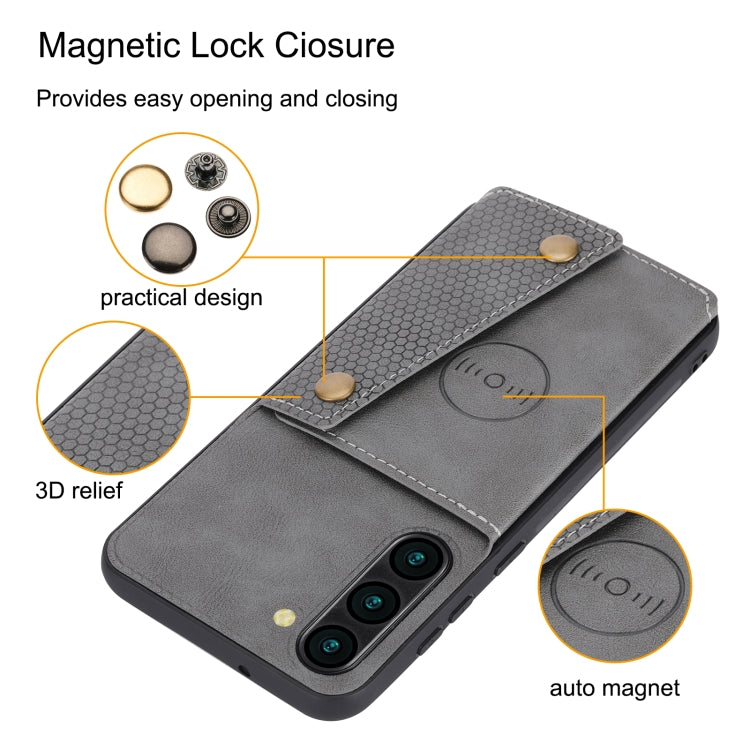 Custodia per telefono magnetica con doppia fibbia, For Samsung Galaxy S23+ 5G, For Samsung Galaxy S23 Ultra 5G, For Xiaomi Redmi Note 12 5G Global, For Xiaomi Redmi Note 12 Pro 5G Global