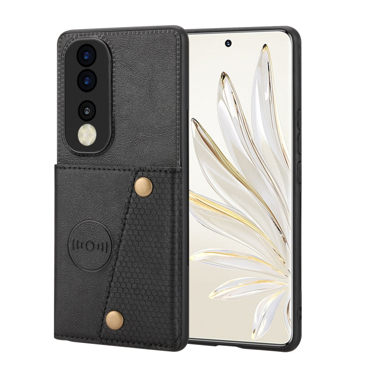 Custodia per telefono magnetica con doppia fibbia, For Honor 80, For Honor 80 Pro