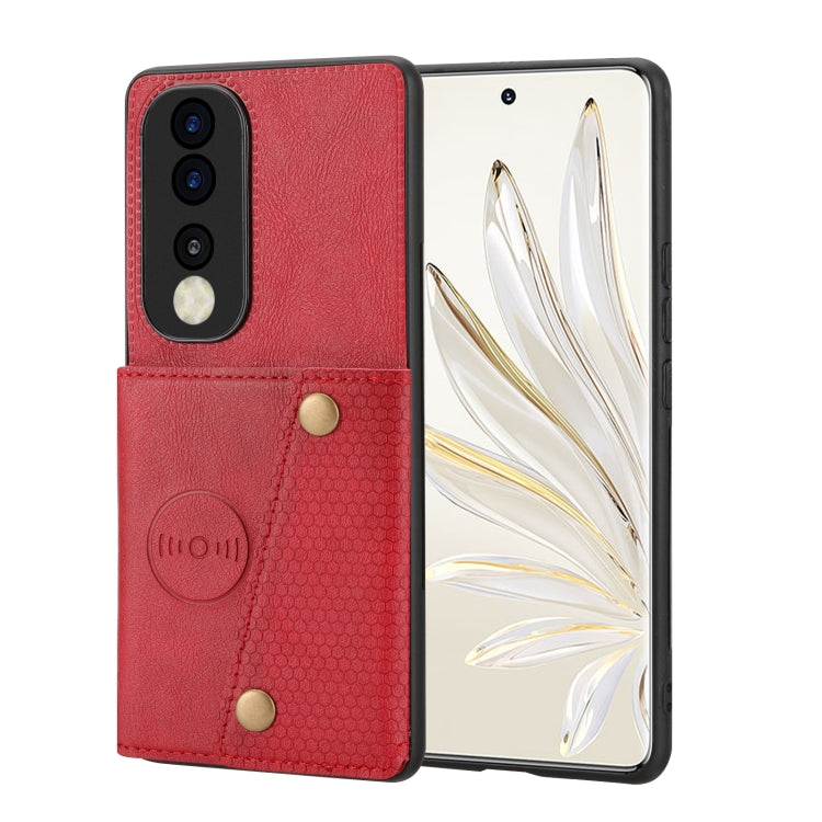 Custodia per telefono magnetica con doppia fibbia, For Honor 80, For Honor 80 Pro