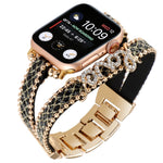 Cinturino per orologio a catena in pelle LOVE, For Apple Watch Series 8&7 45mm, For Apple Watch Series 8&7 41mm