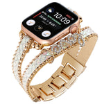 Cinturino per orologio a catena in pelle LOVE, For Apple Watch Series 8&7 45mm, For Apple Watch Series 8&7 41mm