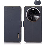 KHAZNEH Custodia per telefono RFID in vera pelle Litchi magnetica laterale, For OPPO Find X6 Pro, For OPPO Find X6, For Samsung Galaxy M14 5G