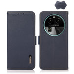 KHAZNEH Custodia per telefono RFID in vera pelle Litchi magnetica laterale, For OPPO Find X6 Pro, For OPPO Find X6, For Samsung Galaxy M14 5G