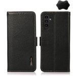 KHAZNEH Custodia per telefono RFID in vera pelle Litchi magnetica laterale, For OPPO Find X6 Pro, For OPPO Find X6, For Samsung Galaxy M14 5G
