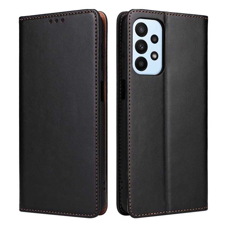 Fierre Shann PU Custodia per telefono in vera pelle con texture in pelle, For Samsung Galaxy A14 5G, For Samsung Galaxy A23, For Samsung Galaxy A34 5G