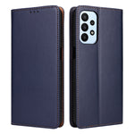 Fierre Shann PU Custodia per telefono in vera pelle con texture in pelle, For Samsung Galaxy A14 5G, For Samsung Galaxy A23, For Samsung Galaxy A34 5G