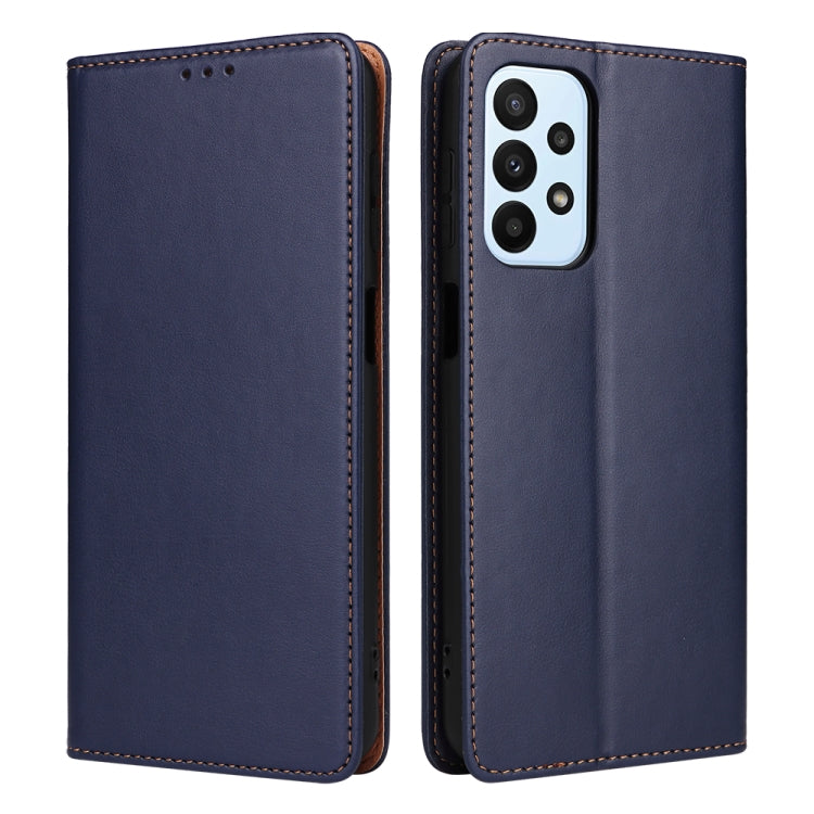 Fierre Shann PU Custodia per telefono in vera pelle con texture in pelle, For Samsung Galaxy A14 5G, For Samsung Galaxy A23, For Samsung Galaxy A34 5G