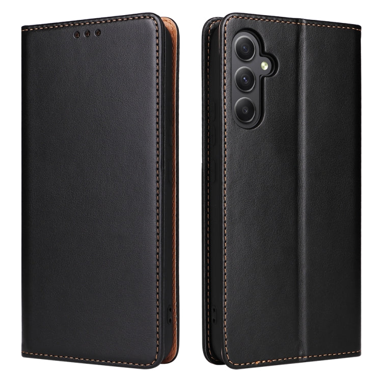 Fierre Shann PU Custodia per telefono in vera pelle con texture in pelle, For Samsung Galaxy A14 5G, For Samsung Galaxy A23, For Samsung Galaxy A34 5G