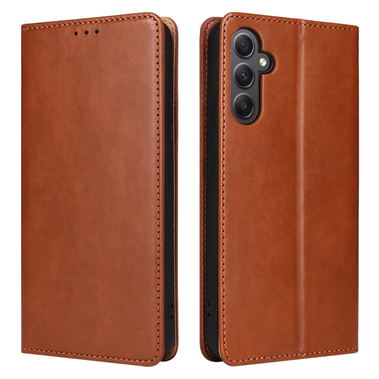 Fierre Shann PU Custodia per telefono in vera pelle con texture in pelle, For Samsung Galaxy A14 5G, For Samsung Galaxy A23, For Samsung Galaxy A34 5G