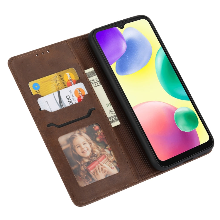 Custodia per telefono in pelle a conchiglia con motivo Happy Cat goffrato, For Xiaomi Redmi 12C, For Samsung Galaxy A24 4G