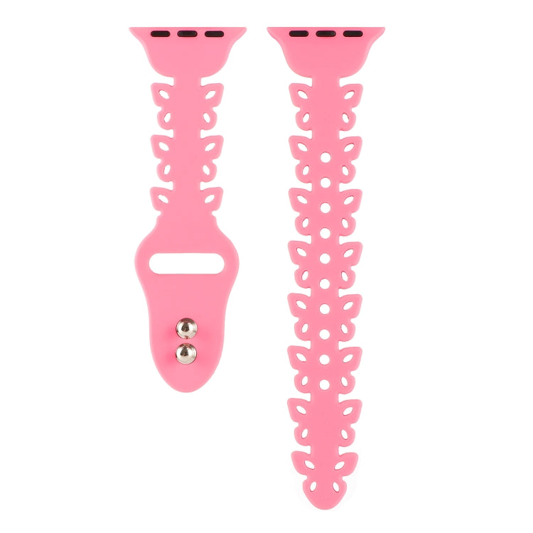Cinturino in silicone cavo a farfalla, For Apple Watch Series 8&7 45mm