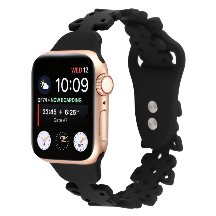 Cinturino in silicone cavo a farfalla, For Apple Watch Series 8&7 45mm