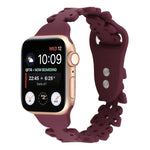 Cinturino in silicone cavo a farfalla, For Apple Watch Series 8&7 45mm
