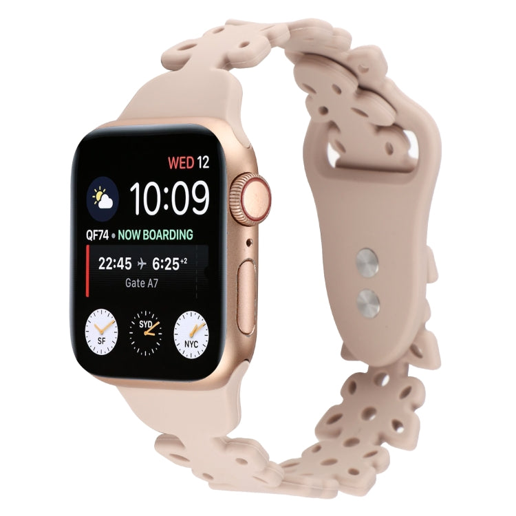 Cinturino in silicone cavo a farfalla, For Apple Watch Series 8&7 45mm
