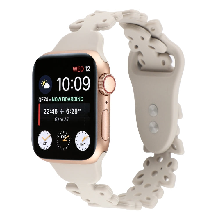 Cinturino in silicone cavo a farfalla, For Apple Watch Series 8&7 45mm
