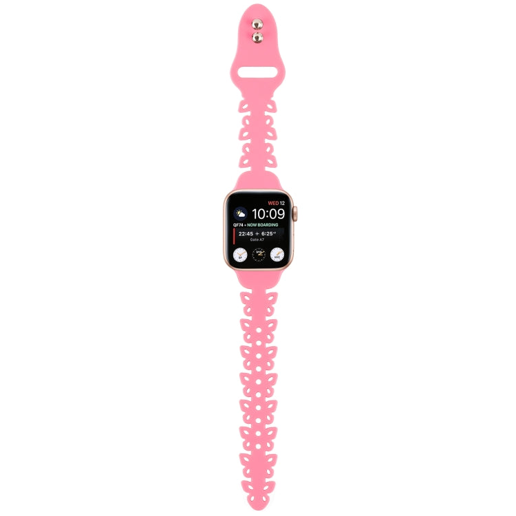 Cinturino in silicone cavo a farfalla, For Apple Watch Series 8&7 41mm