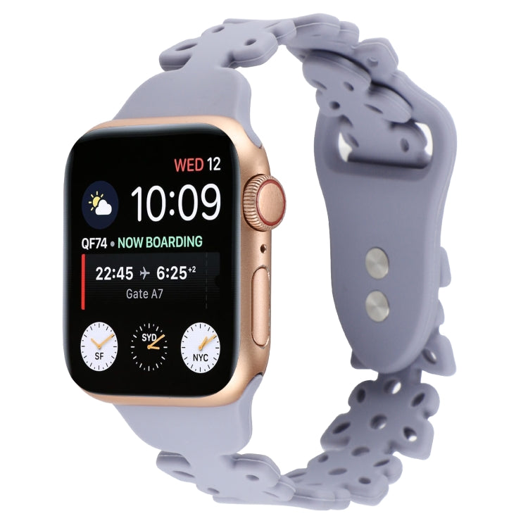 Cinturino in silicone cavo a farfalla, For Apple Watch Series 8&7 41mm