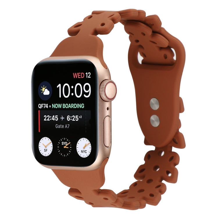 Cinturino in silicone cavo a farfalla, For Apple Watch Series 8&7 41mm