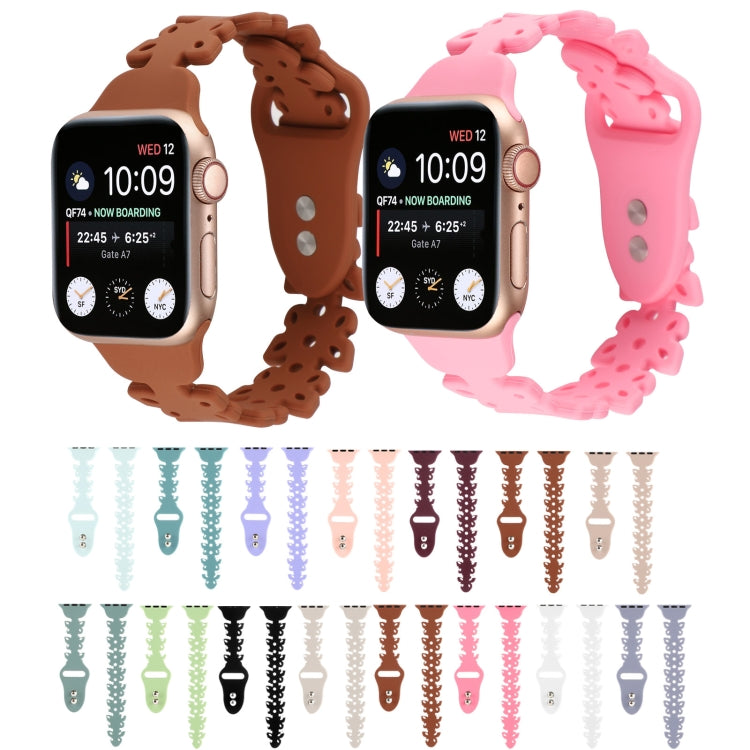 Cinturino in silicone cavo a farfalla, For Apple Watch Series 8&7 41mm