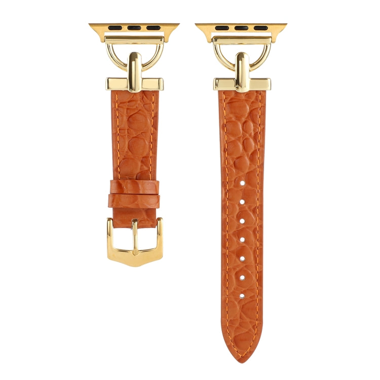 Cinturino per orologio in vera pelle coccodrillo con fibbia a D, For Apple Watch Series 8&7 45mm, For Apple Watch Series 8&7 41mm