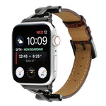 Cinturino per orologio in vera pelle coccodrillo con fibbia a D, For Apple Watch Series 8&7 45mm, For Apple Watch Series 8&7 41mm