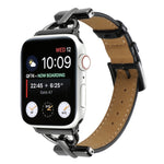Cinturino per orologio in vera pelle coccodrillo con fibbia a D, For Apple Watch Series 8&7 45mm, For Apple Watch Series 8&7 41mm