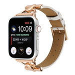 Cinturino per orologio in vera pelle coccodrillo con fibbia a D, For Apple Watch Series 8&7 45mm, For Apple Watch Series 8&7 41mm