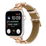 Cinturino per orologio in vera pelle coccodrillo con fibbia a D, For Apple Watch Series 8&7 45mm, For Apple Watch Series 8&7 41mm