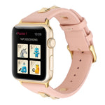 Cinturino per orologio in vera pelle rivettata a fila singola, For Apple Watch Series 8&7 45mm, For Apple Watch Series 8&7 41mm