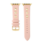 Cinturino per orologio in vera pelle rivettata a fila singola, For Apple Watch Series 8&7 45mm, For Apple Watch Series 8&7 41mm