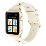 Cinturino per orologio in vera pelle rivettata a fila singola, For Apple Watch Series 8&7 45mm, For Apple Watch Series 8&7 41mm