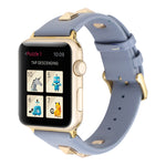 Cinturino per orologio in vera pelle rivettata a fila singola, For Apple Watch Series 8&7 45mm, For Apple Watch Series 8&7 41mm