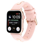 Cinturino per orologio in vera pelle rivettata a fila singola, For Apple Watch Series 8&7 45mm, For Apple Watch Series 8&7 41mm