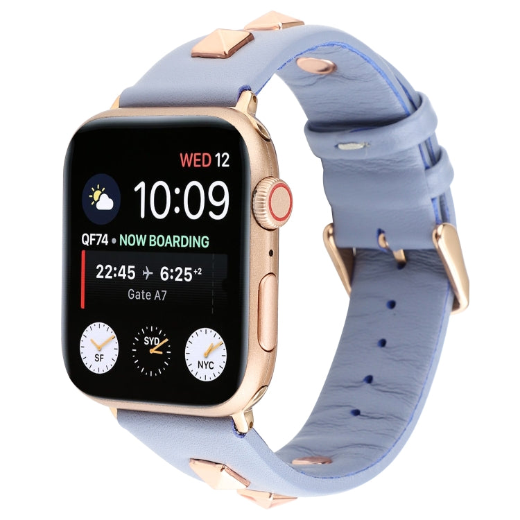 Cinturino per orologio in vera pelle rivettata a fila singola, For Apple Watch Series 8&7 45mm, For Apple Watch Series 8&7 41mm